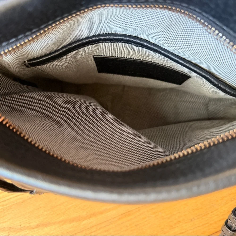 Alexander Wang purse bag in black pebbled leather with rose gold studs - Picture 10 of 16